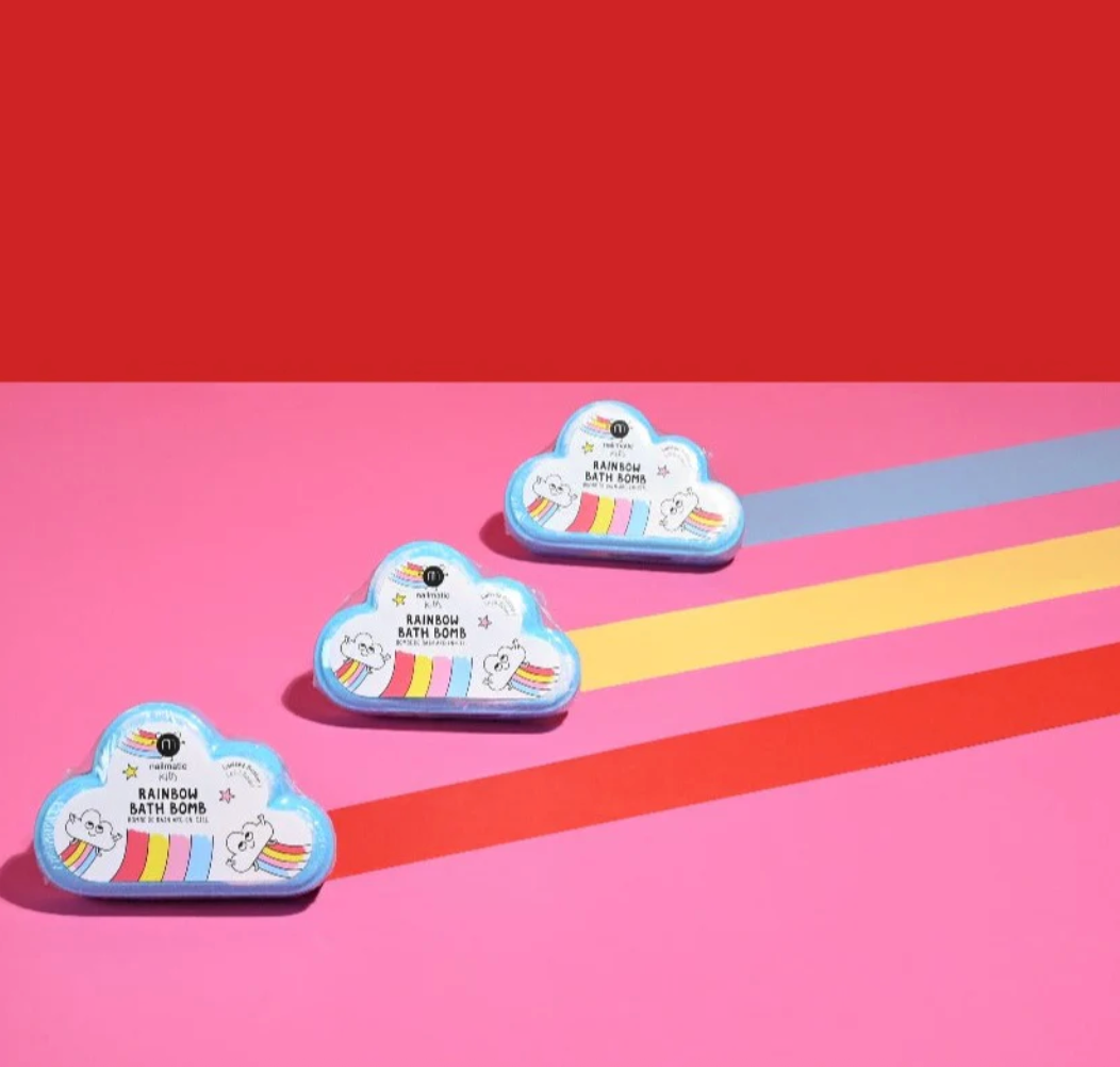 Arcoíris bomba baño efervecente