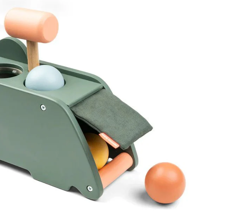 Juguete con martillo Croco verde