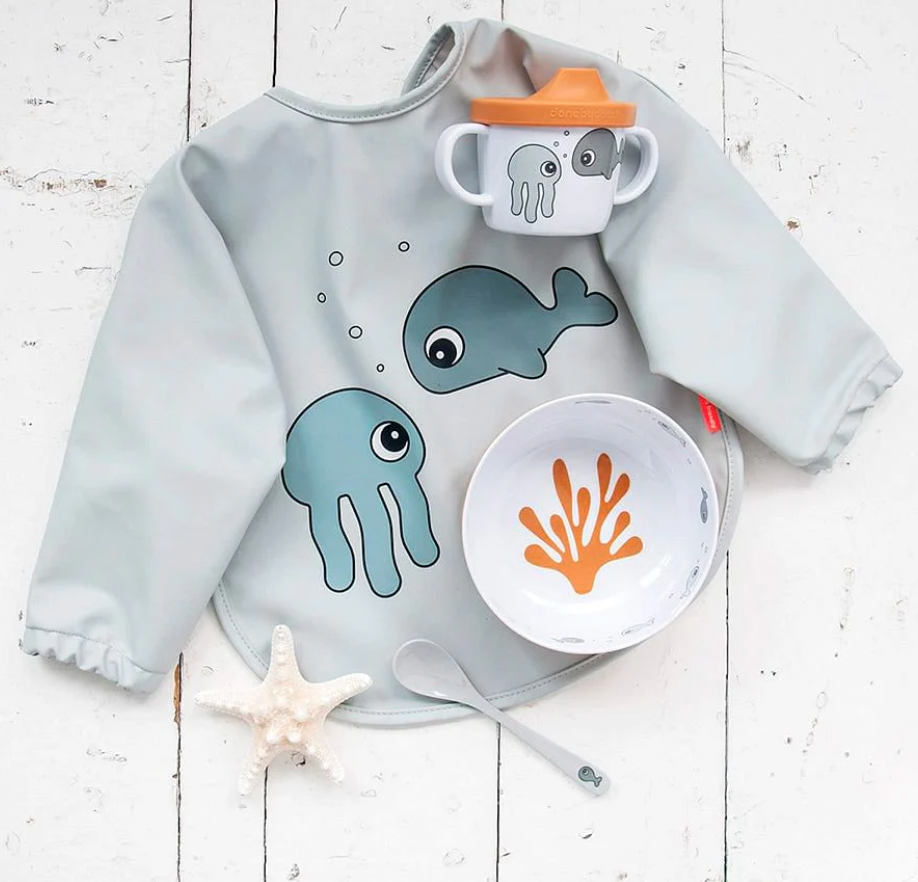 Babero con mangas - sea friends