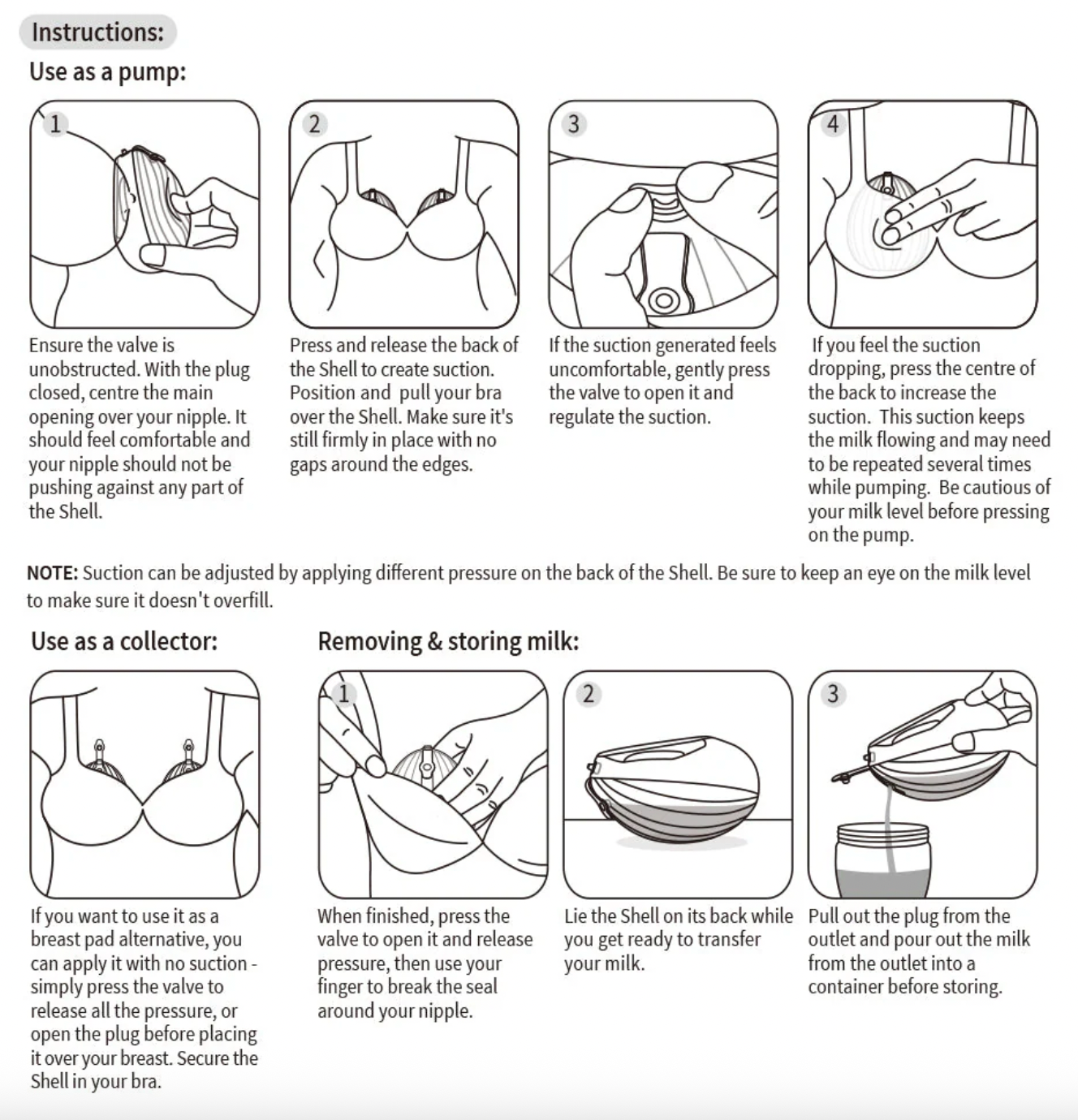 Shell Recolectora de leche Haakaa 75 ml