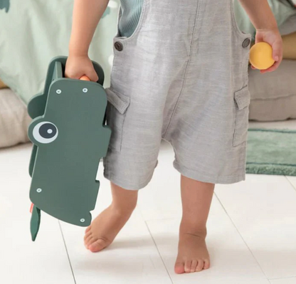 Juguete con martillo Croco verde