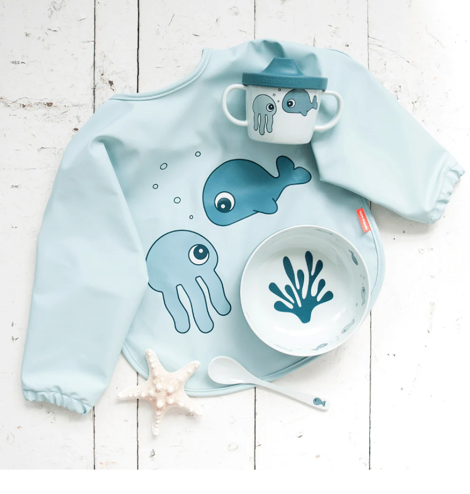 Babero con mangas - sea friends