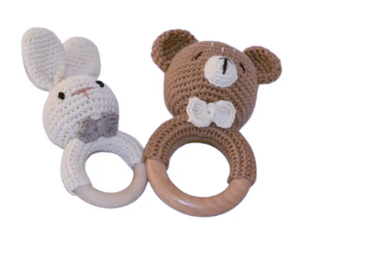 Sonajero crochet animales