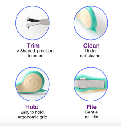 Cortauñas bebé 3 en uno Nail Snail